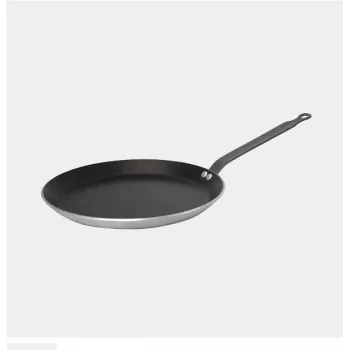 De Buyer Choc Resto indukčná panvica na vyprážanie 26 cm - čierna - okrúhla - dno 4 mm - hliník - nepriľnavá