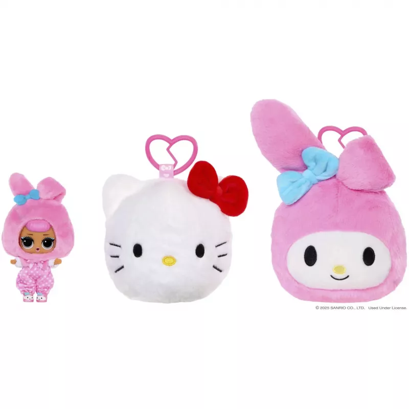 L.O.L. Surprise Loves Hello Kitty obojstranná plyšová hračka mix