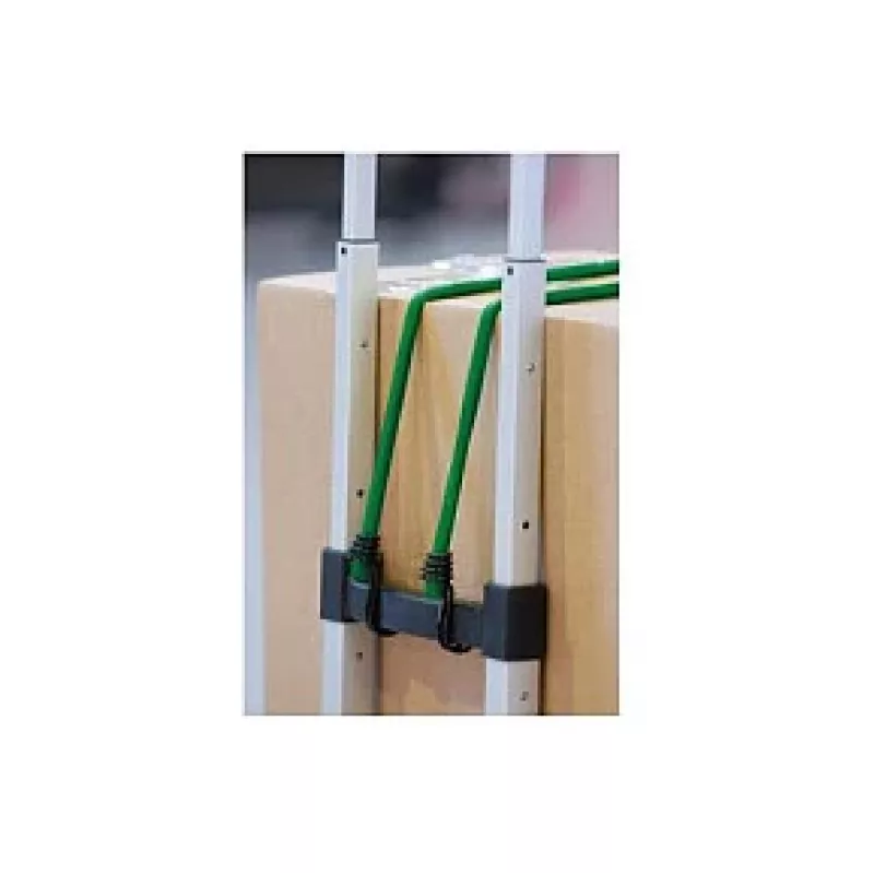Master Lock 3021EURDAT Twin Wire Gumové laná s dvojitými hákmi, 0,8 m, 40 kg, zelené, 2 ks