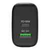 PORT Designs nástenná nabíjačka USB-C PD 65W GaN EU konektor čierna