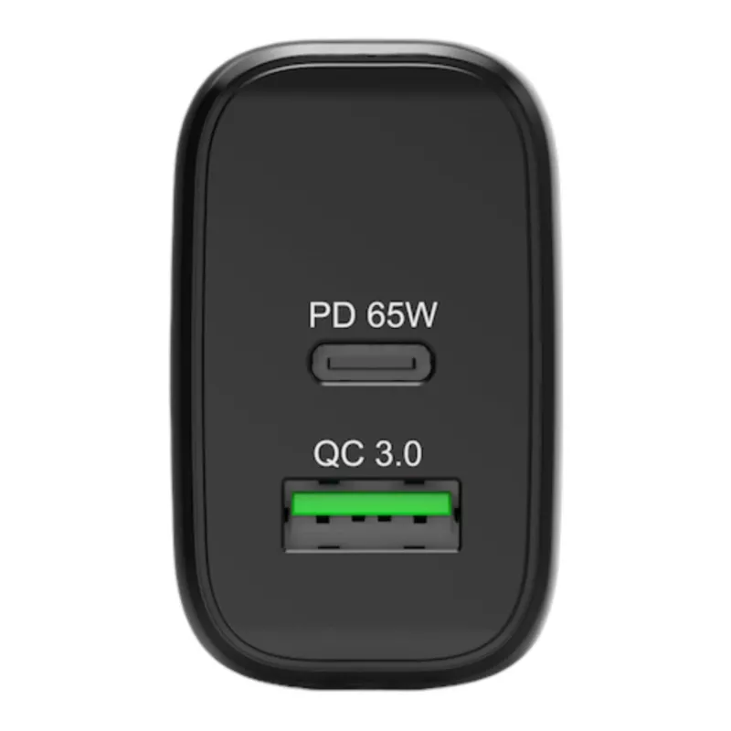 PORT Designs nástenná nabíjačka USB-C PD 65W GaN EU konektor čierna