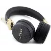 GUESS GUBH704GEMK cez uši Bluetooth slúchadlá, čierne, 4G Metal Logo