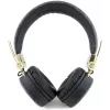 GUESS GUBH704GEMK cez uši Bluetooth slúchadlá, čierne, 4G Metal Logo