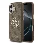 GUESS pevné puzdro 4G Metal Logo hnedé pre Apple iPhone 17