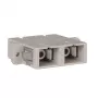 Tripp Duplex Fiber Optic MMF/SMF Multimode Singlemode Coupler SC/SC - sieťový spoj SC multimode (béžová)