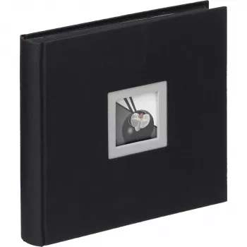Walther Design FA-209-B knižne viazané jumbo fotoalbum čierne 50 listov 26x26 cm