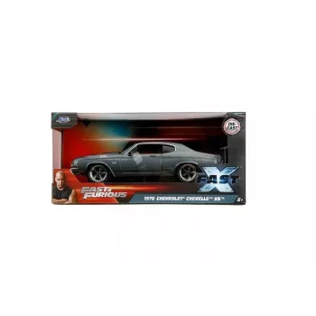 Jada Toys Fast & Furious 1970 Chevrolet Chevelle SS 1:24 Die-Cast model auta - Gunmetal Grey
