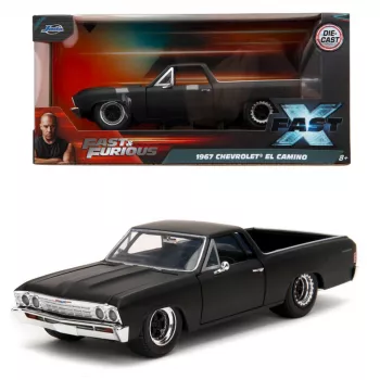 Jada Fast & Furious 1967 Chevrolet El Camino 1:24 Die-Cast model auta (strieborná)