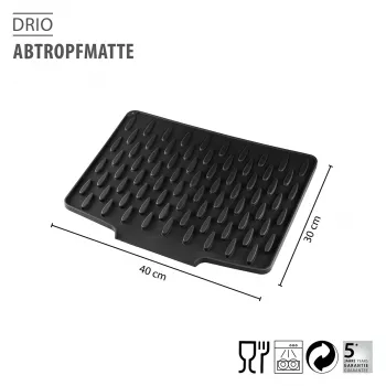 GEFU DRIO podložka na sušenie Anthracite