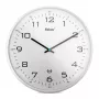 MEBUS 13080 rádiom riadené nástenné hodiny, biela, 30 cm