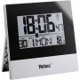 Mebus 41787 rádiom riadené nástenné hodiny, strieborná/biela, 30 cm, DCF77