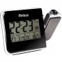 Mebus 42425 projekčný budík - digitálny LCD, 12/24h, teplota, čierny/sivý