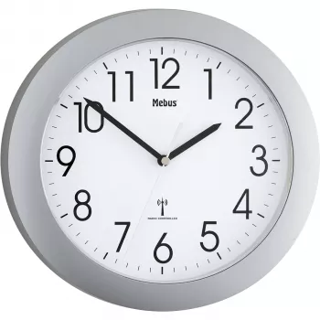 Mebus 52451 rádiom riadené nástenné hodiny biela