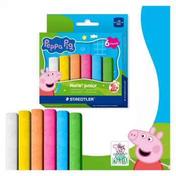 STAEDTLER Junior pouličná krieda Peppa Pig 6 ks kartónový obal