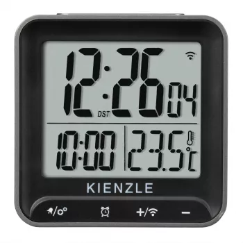 KIENZLE digitálny budík hranatý čierny
