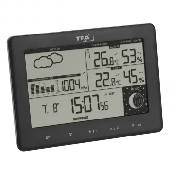 TFA Elements bezdrôtová meteostanica 35.1158.01 čierna