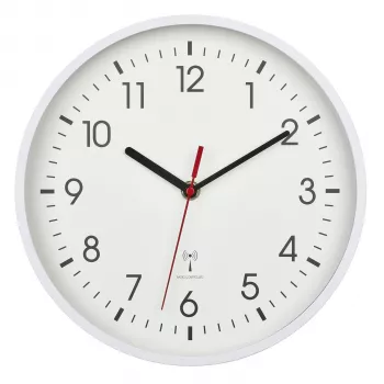 TFA Dostmann 60.3550.02 rádiové nástenné hodiny 24,5 cm x 4,2 cm biela