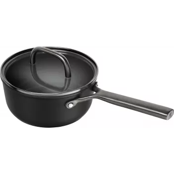 ZWILLING Milano Kaserol s rúčkou a skleneným vekom 18 cm, čierna (1035051)
