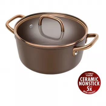 ZWILLING Milano Hrniec na polievku s skleneným vekom 24 cm, hnedá