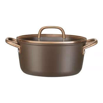 ZWILLING Milano Hrniec na polievku s skleneným vekom 24 cm, hnedá