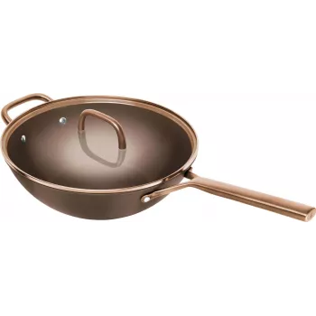 ZWILLING Milano Wok s skleneným vekom 30 cm, hnedá