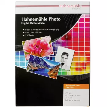 Hahnemühle Photo Matt Fibre 200 - hladký matný - 300 µm - teplý tón - A4 (210 x 297 mm) - 25 listov