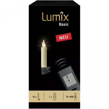 Krinner Basic Mini 10 ks základná sada girlanda ivory monochromatická LED batériová IP44 vianočná dekorácia