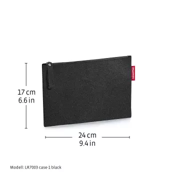 Reisenthel Case 1 Dots kozmetická taška čierna viacfarebná polyester 240 mm x 170 mm