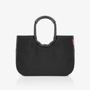 Reisenthel Loopshopper L nákupná taška čierna 25L hliníkové rúčky