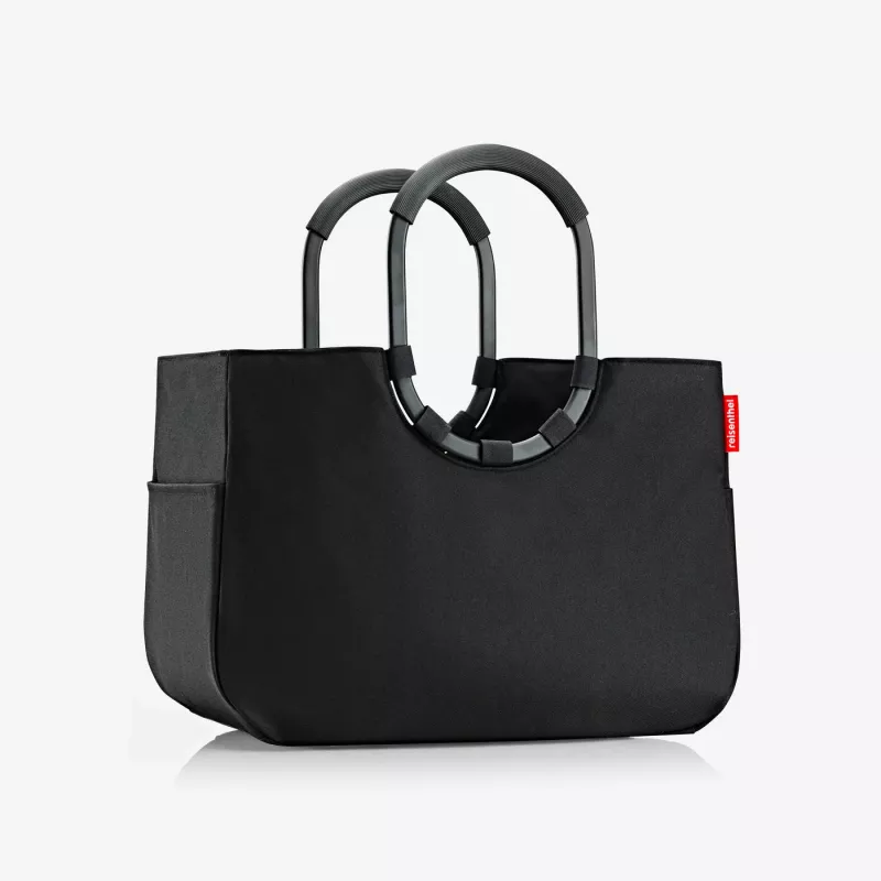 Reisenthel Loopshopper L nákupná taška čierna 25L hliníkové rúčky