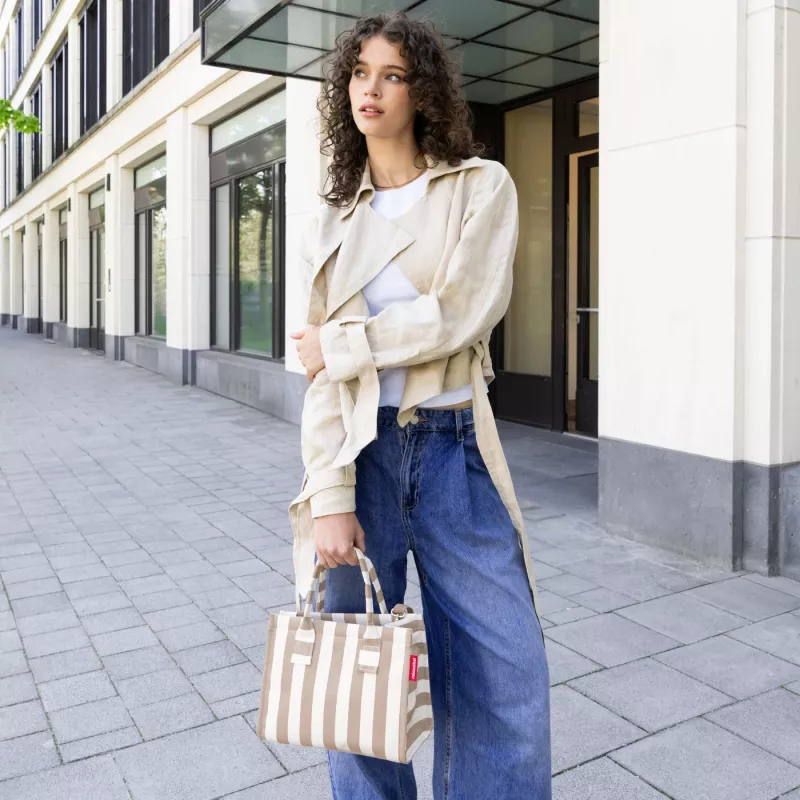 Reisenthel dailyshopper XS summerstripes coffee nákupná taška