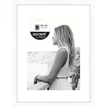 NIELSEN DESIGN Aura obrazový rám 18x24 cm biely drevo vrátane pasparty 1134001