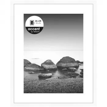 NIELSEN DESIGN Aura obrazový rám biely 24x30 cm drevo vrátane pasparty 1122001
