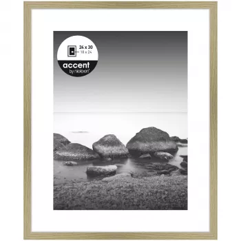 NIELSEN DESIGN Aura Oak obrazový rám 24x30 cm s bielou paspartou
