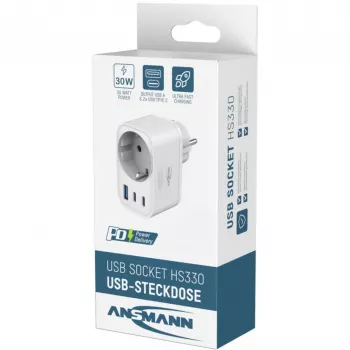 ANSMANN USB nabíjačka HS330 30W 2xUSB-C/USB/30W