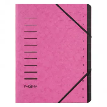 PAGNA 40059-34 A4 ružová zakladač na dokumenty s gumičkou 320x245x5 mm