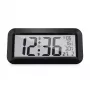 MEBUS 14116 rádiové nástenné hodiny s veľkým LCD displejom, čierne