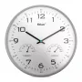 MEBUS 16182 kremenné nástenné hodiny biele 25 cm
