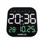 Mebus 19855 rádiové nástenné hodiny analógové stolové hodiny 18,5 cm čierne