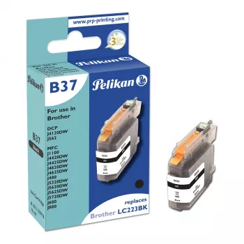 Pelikan B37 Kompatibilná atramentová kazeta pre Brother LC-223BK, čierna, 600 strán