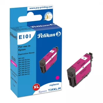 Pelikan E101 kompatibilná atramentová kazeta purpurová High Yield (XL) pre Epson XP-450 XP-440 XP-430 XP-350 XP-340 XP-330 XP-250 XP-240 XP-235 – balenie 1 ks