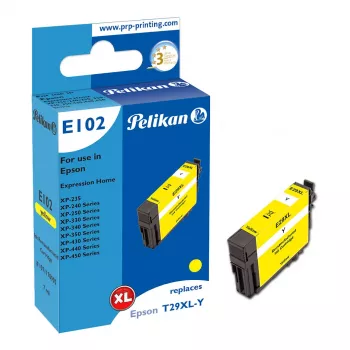 Pelikan E102 kompatibilná atramentová kazeta žltá High (XL) Yield pre Epson XP-450 XP-440 XP-430 XP-350 XP-340 XP-330 XP-250 XP-240 XP-235 1 kus