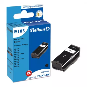 Pelikan E103 kompatibilná atramentová kazeta čierna High Yield pre Epson XP-530 XP-540 XP-630 XP-635 XP-640 XP-645 XP-710 XP-830 XP-900