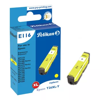 Pelikan E116 Kompatibilná atramentová kazeta žltá High Yield XL pre Epson 26XL