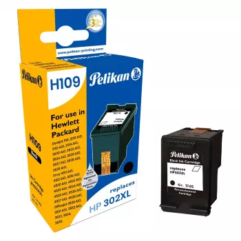 Pelikan Kompatibilná atramentová kazeta pre HP 302XL (F6U68AE) - čierna