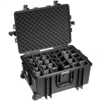 B&W Outdoor Case Type 6800 pevné puzdro s deliacim systémom, čierne