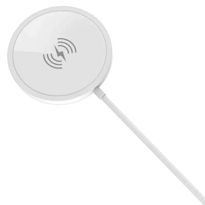 PEDEA bezdrôtová magnetická nabíjačka 15W - USB-C, strieborná/biela