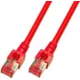 EFB Elektronik ECOLAN RJ45 patch kábel Cat.6 S/FTP LSZH červený 0,5m