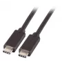 EFB Kábel USB 3.2 Gen 1 SuperSpeed, USB-C samec na USB-C samec, 3A, 5Gbps, 2m, Čierna