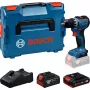 BOSCH akumulátorová vŕtačka GSR18V-52 s 2 batériami 18 V 4,0 Ah a 2,0 Ah v L-BOXX (maloobchod)